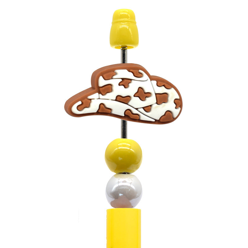 Wholesale Random100pcs/pack DIY Pen Beads High-Value Student Stationery Jewelry